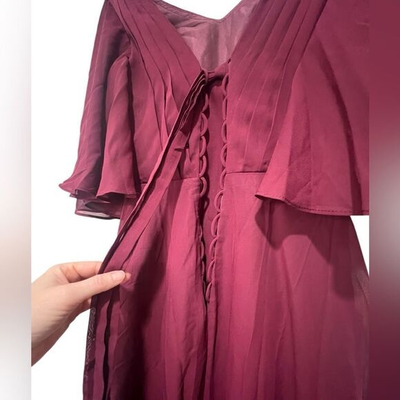 Lavetir Mother of the Bride or Bridesmaid Dress - Burgundy, Size 4, NWT - Picture 7 of 14